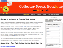 Tablet Screenshot of collectorfreakboutique.com